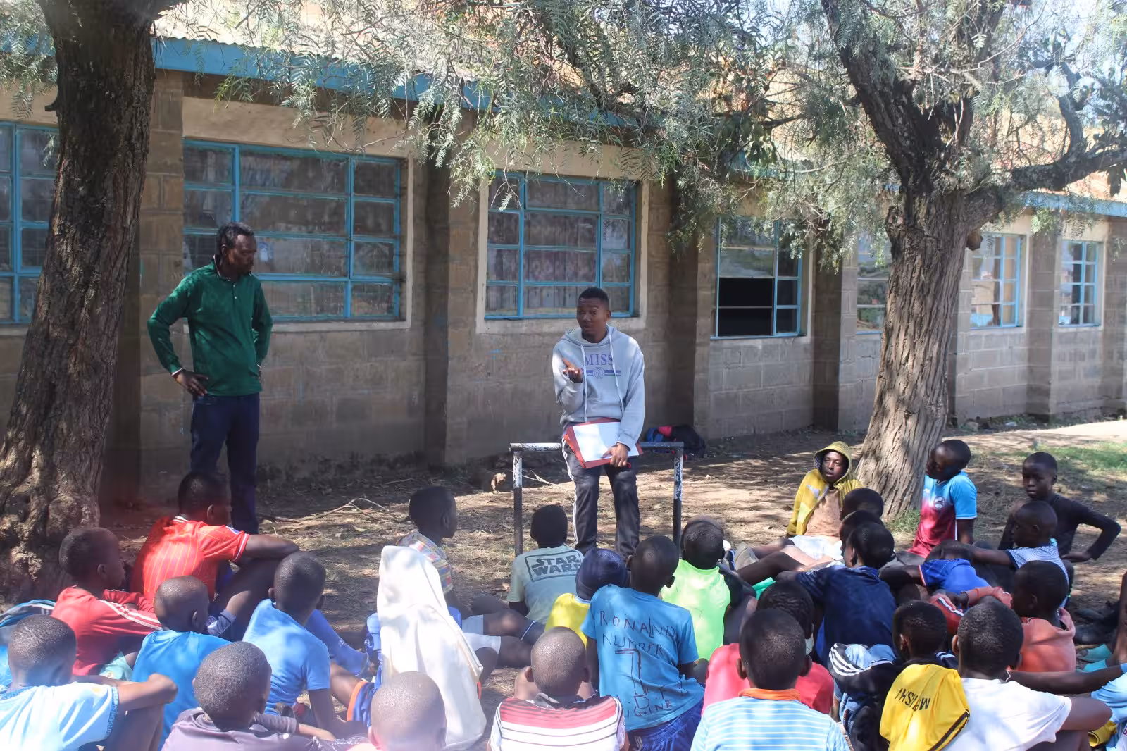 A donated desk by friends of NPAC Mtoto Wetu